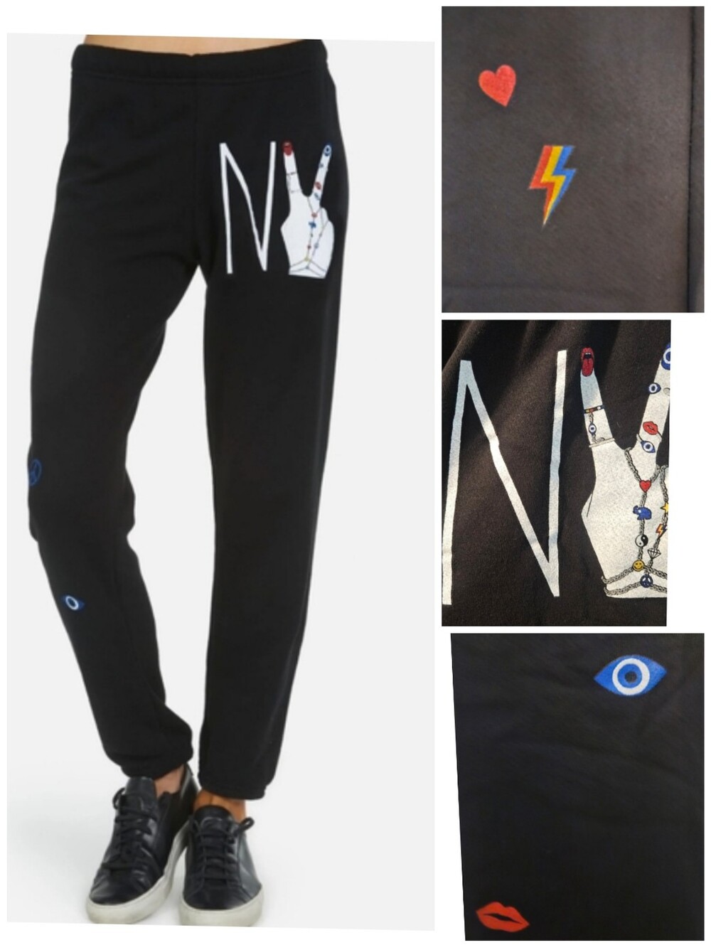 Lauren Moshi Brynn NY Peace Elements sweatpants
